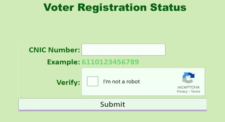 Check Online Voter registration