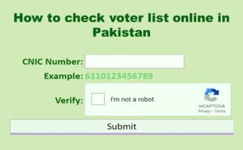How to check voter list online in Pakistan